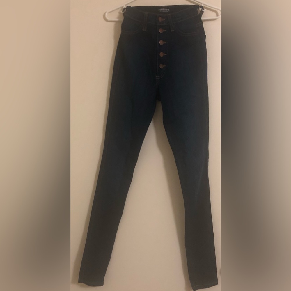 👖 Fashion Nova - Push My Buttons Jeans - Dark Blue Skinny Jeans👖